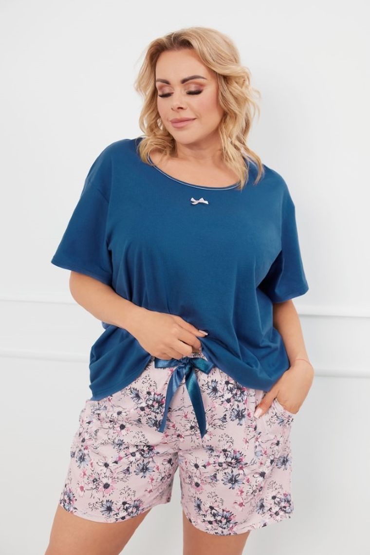 Piżama damska, plus size, mix, Sagitta, Italian Fashion