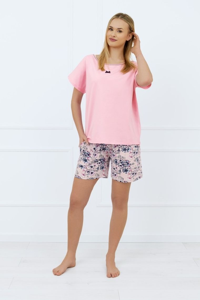 Piżama damska, różowa, Italian Fashion