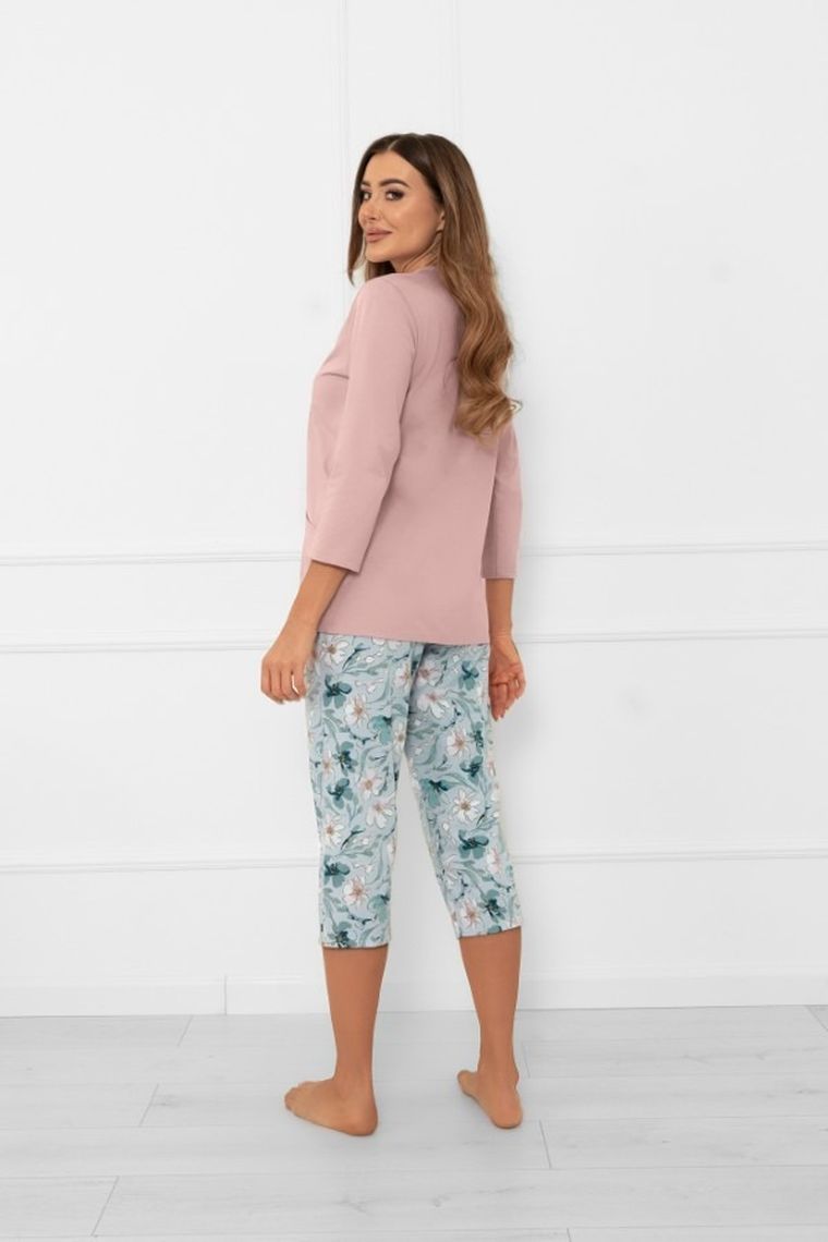 Piżama damska, różowa, Sekwoja, Italian Fashion