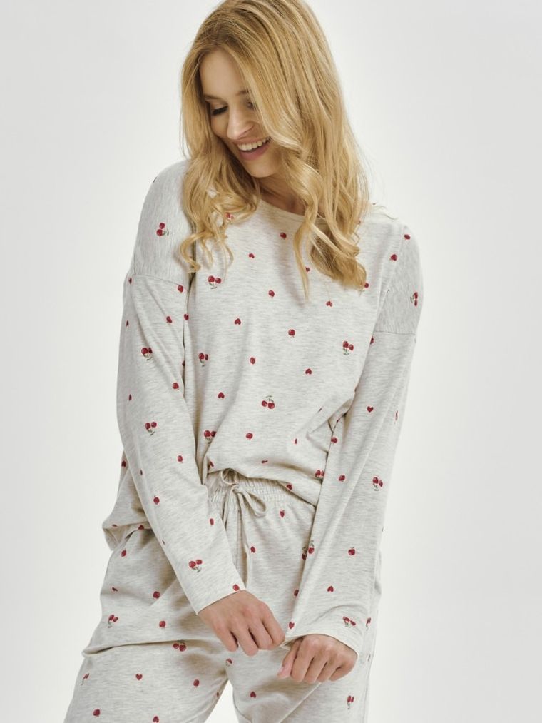 Piżama damska, szara, Adele, Taro