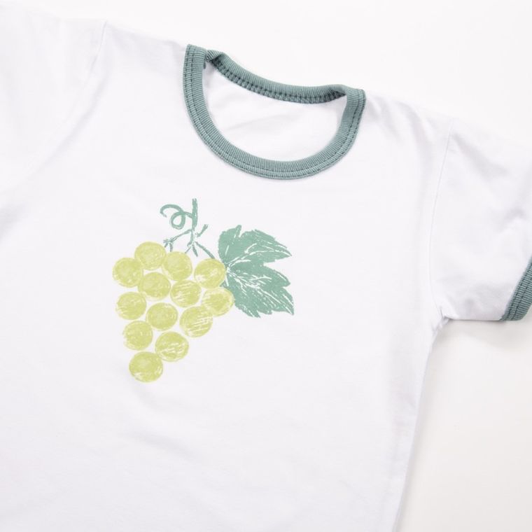 Piżama dziecięca, biało-zielona, Eevi