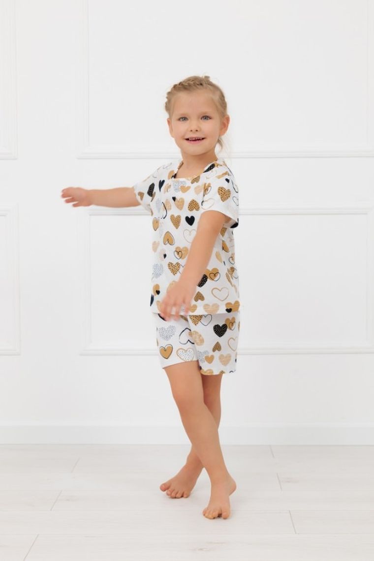 Piżama dziewczęca, biała, Mimi, Italian Fashion