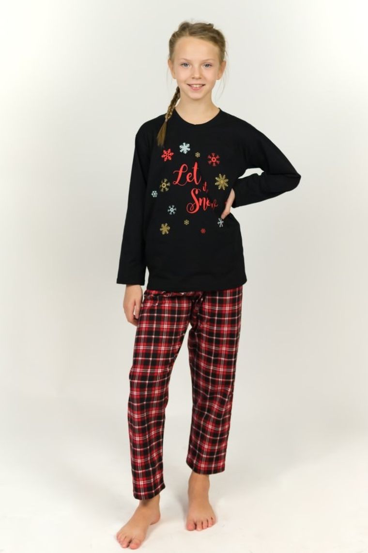 Piżama dziewczęca, czarna, Hoop