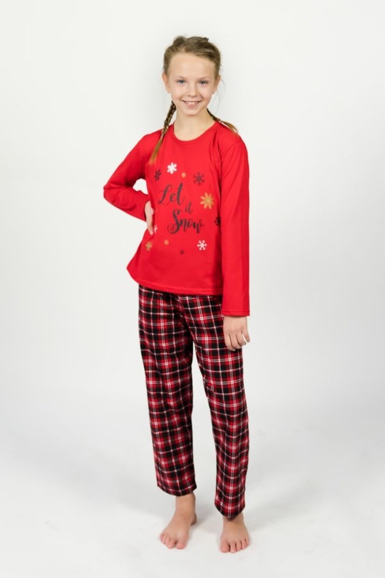 Piżama dziewczęca, czerwona, Hoop