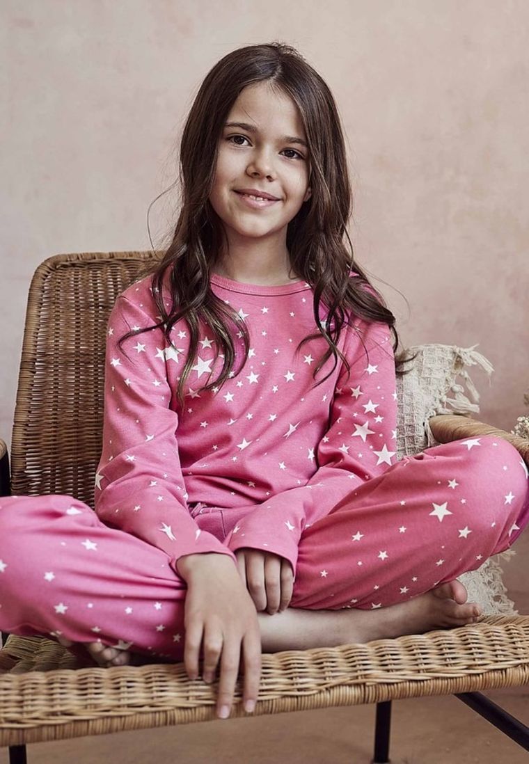 Piżama dziewczęca, różowa, Eryka, Taro