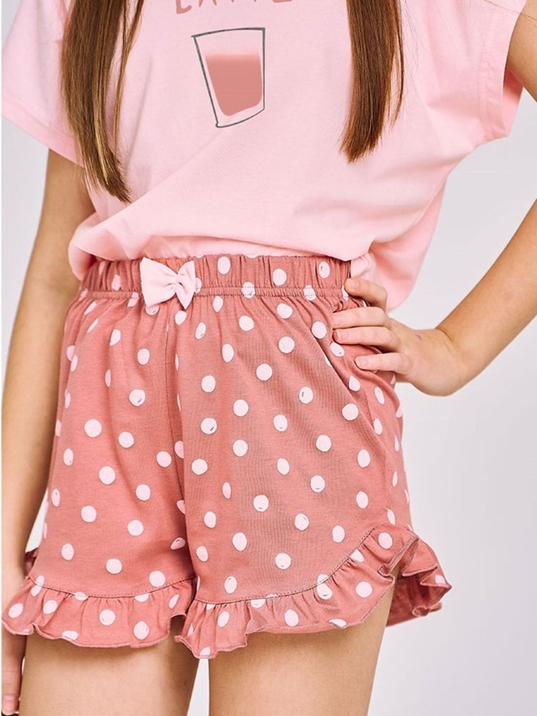 Piżama dziewczęca, różowa, Taro