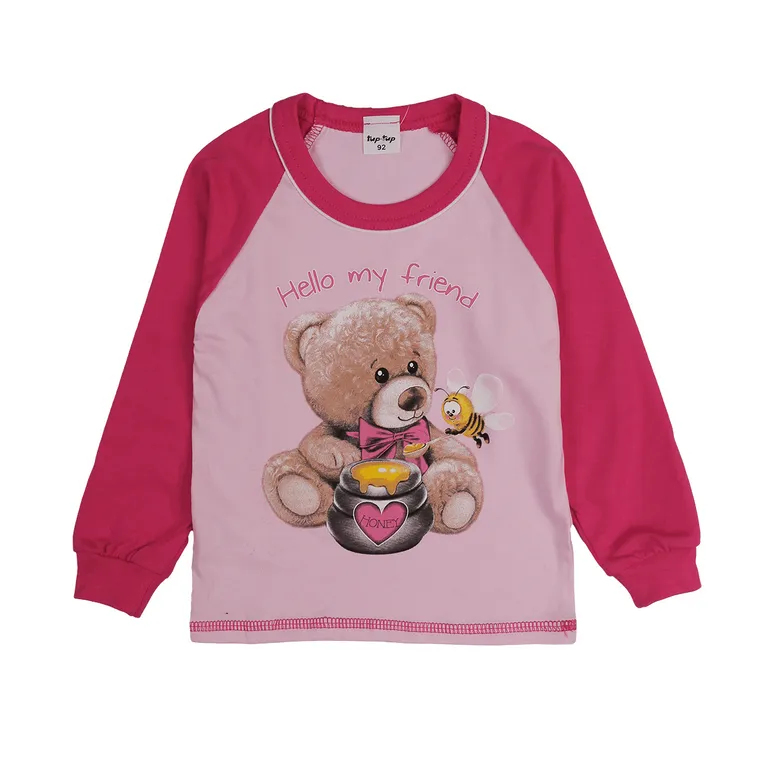 Piżama dziewczęca, różowa, Tup Tup