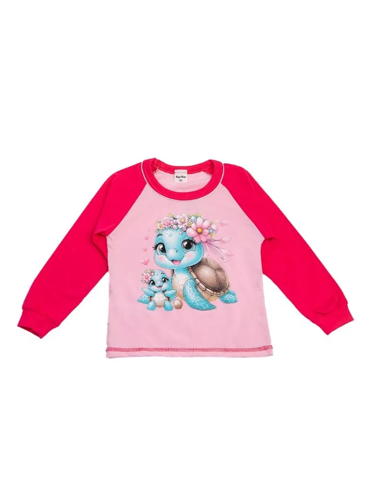 Piżama dziewczęca, różowa, Tup Tup