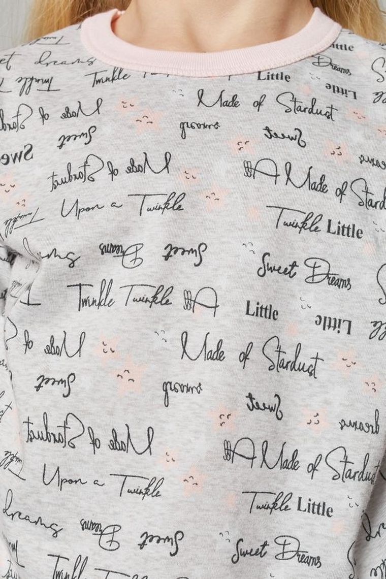 Piżama dziewczęca, szara, Olga, Italian Fashion