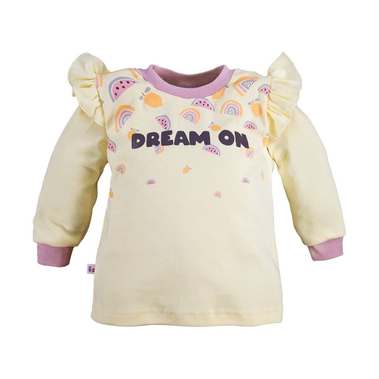 Piżama dziewczęca, żółta, Eevi