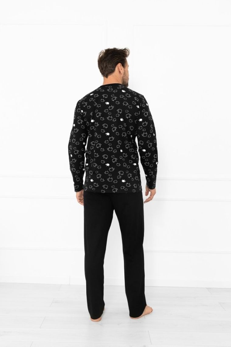 Piżama męska, czarna, Wito, Italian Fashion