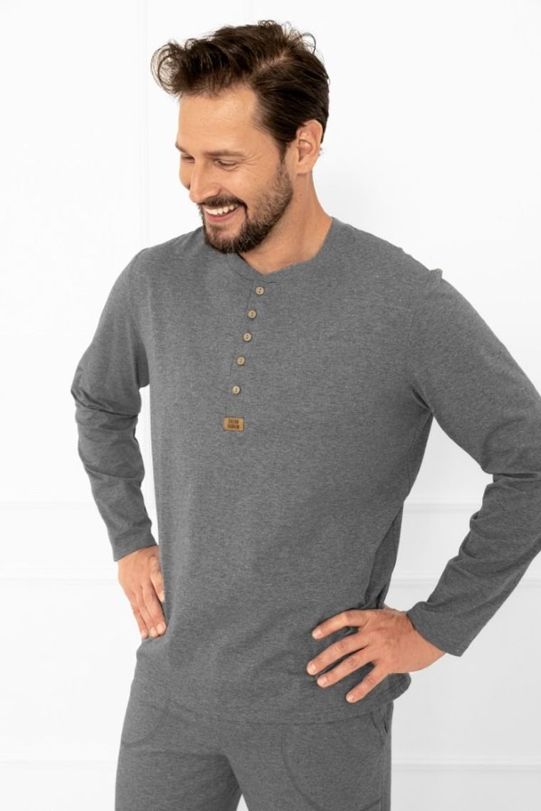 Piżama męska, szara, Gordo, Italian Fashion
