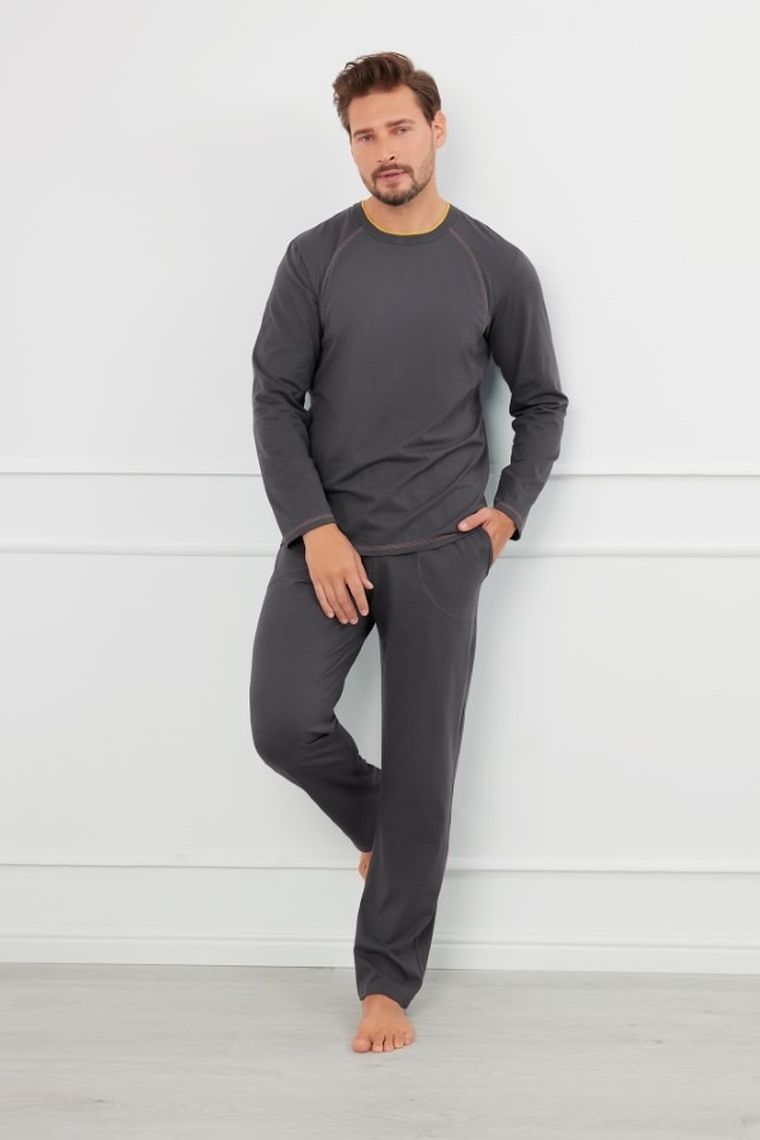 Piżama męska, szara, Italian Fashion