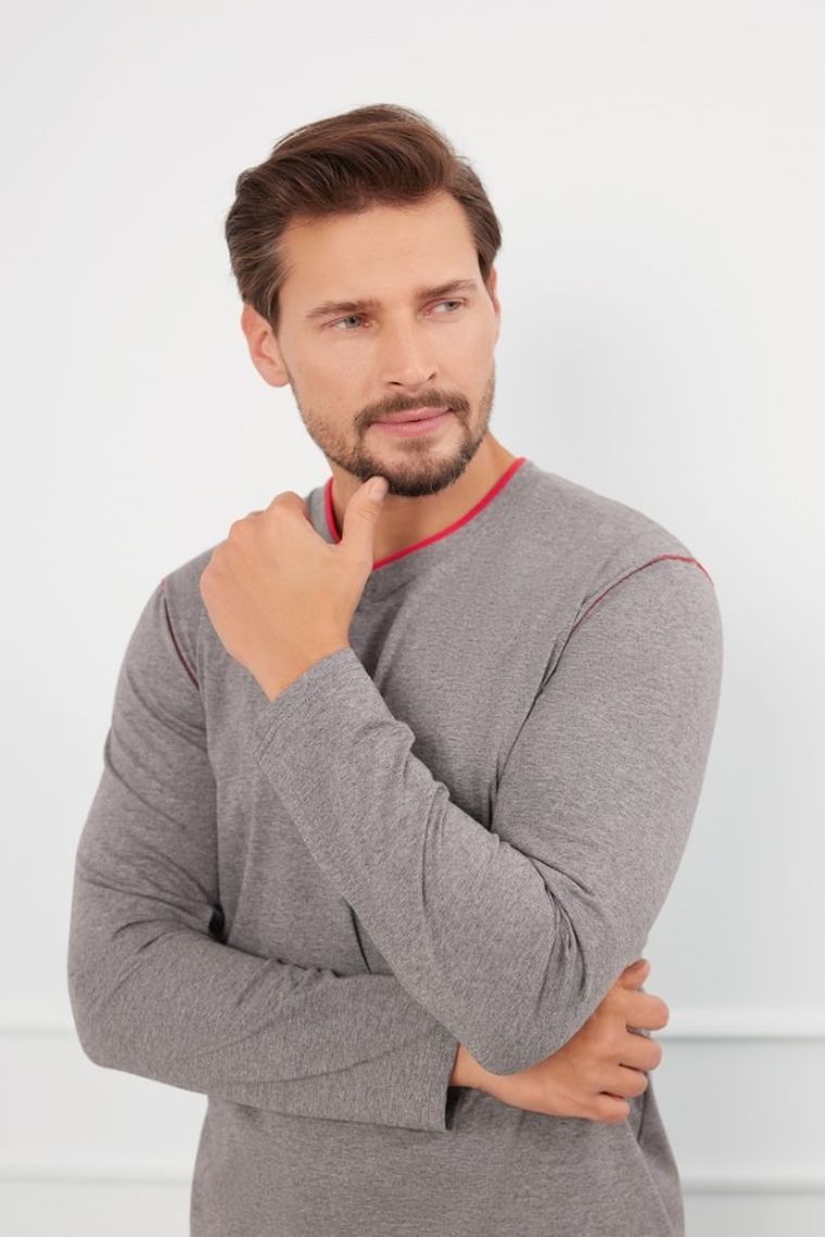 Piżama męska, szara, Ludwik, Italian Fashion