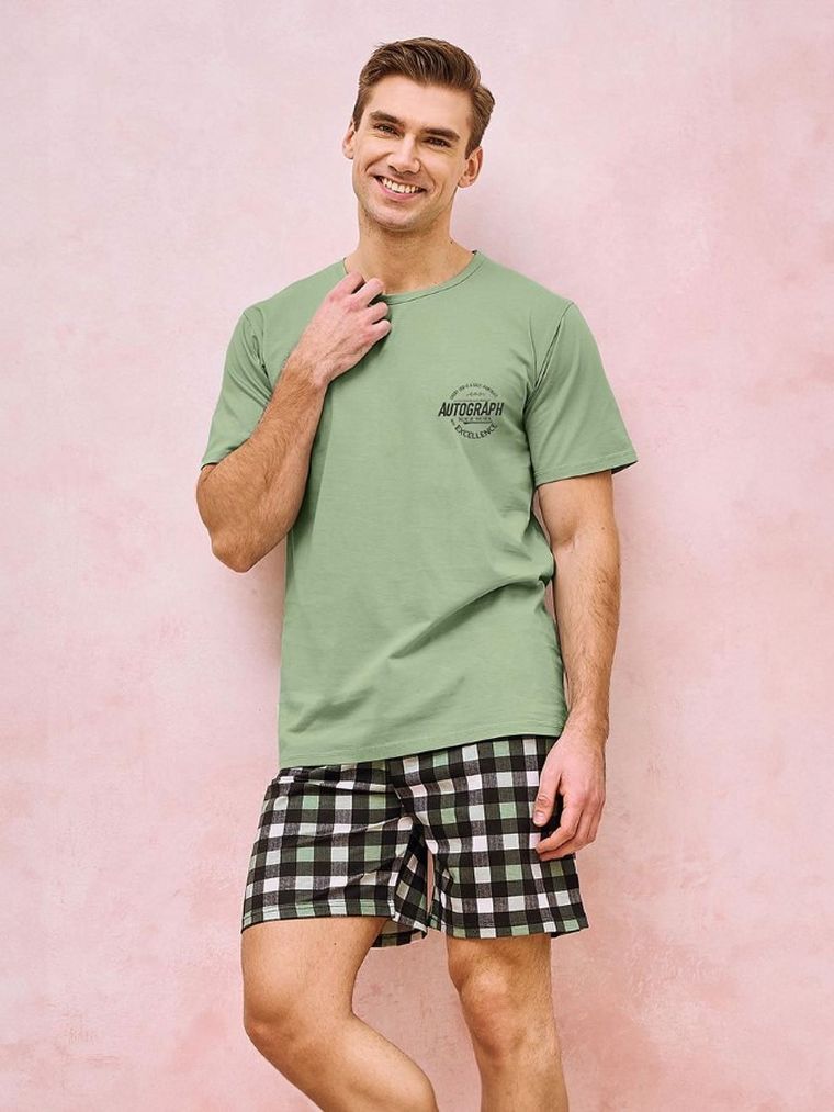 Piżama męska, zielona, Taro