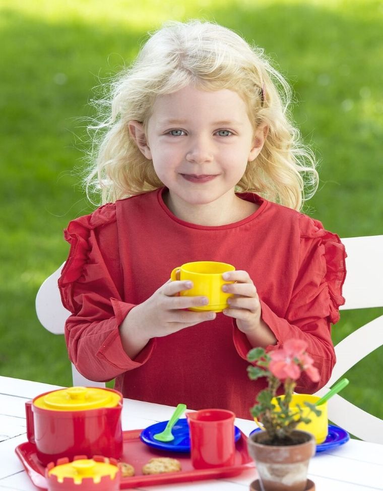 Plasto, zestaw naczyń do kawy i herbaty, 18 elementów