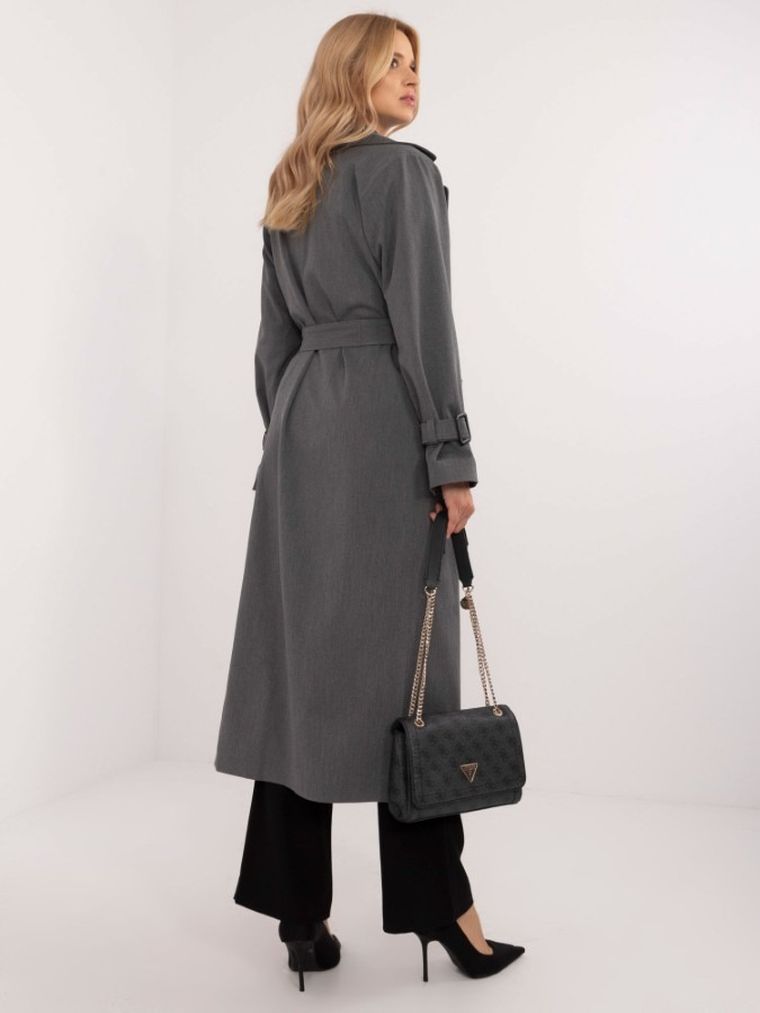 Płaszcz damski, szary, Lakerta