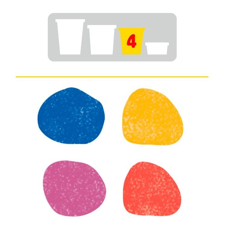 Play-Doh, Kolory metaliczne, 4 tuby, zestaw kreatywny