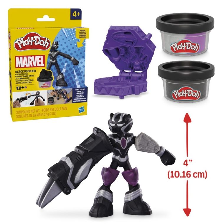 Play-Doh, Marvel, Czarna Pantera, figurka i akcesoria, zestaw kreatywny