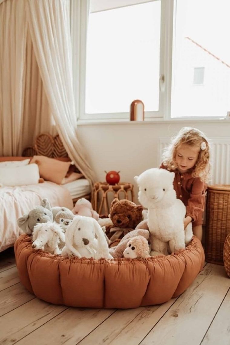 Play&Go, Bloom Organic, mata do zabawy, gniazdo niemowlęce, Tawny brown