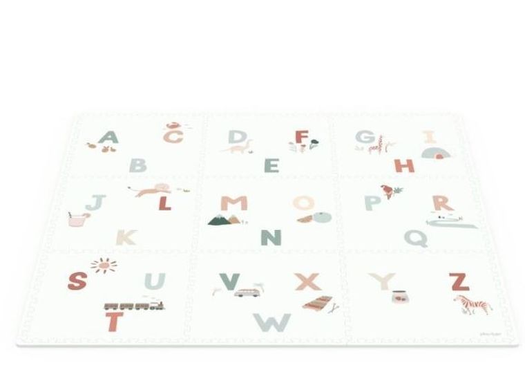 Play&Go, mata piankowa, dwustronna, Alphabet, 180-180 cm