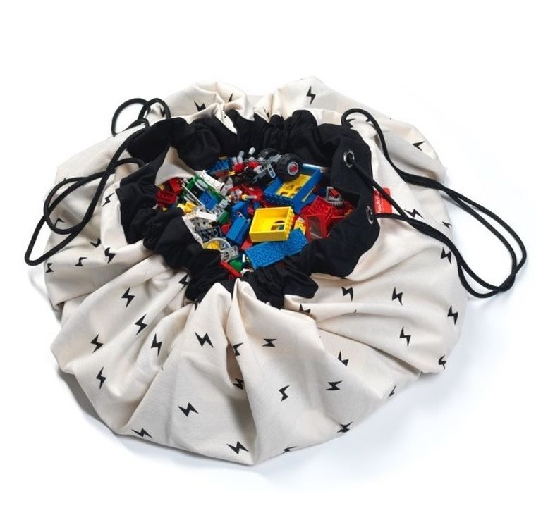 Play&Go, worek na zabawki i mata do zabawy, Roadmap Thunderbolt, 140 cm