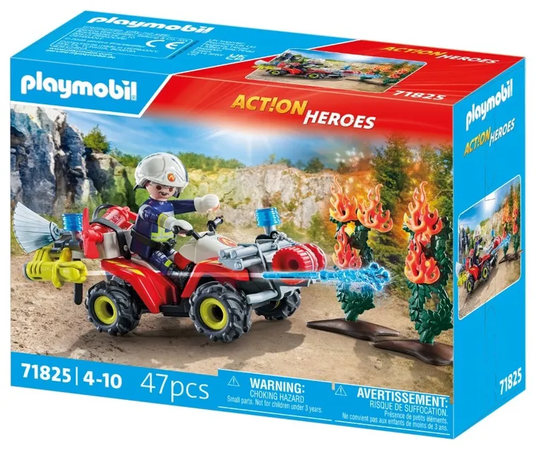Playmobil, Action Heroes, Quad straży pożarnej w akcji, 71825