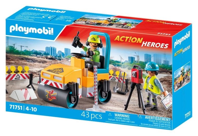 Playmobil, Action Heroes, Roboty drogowe, 71751