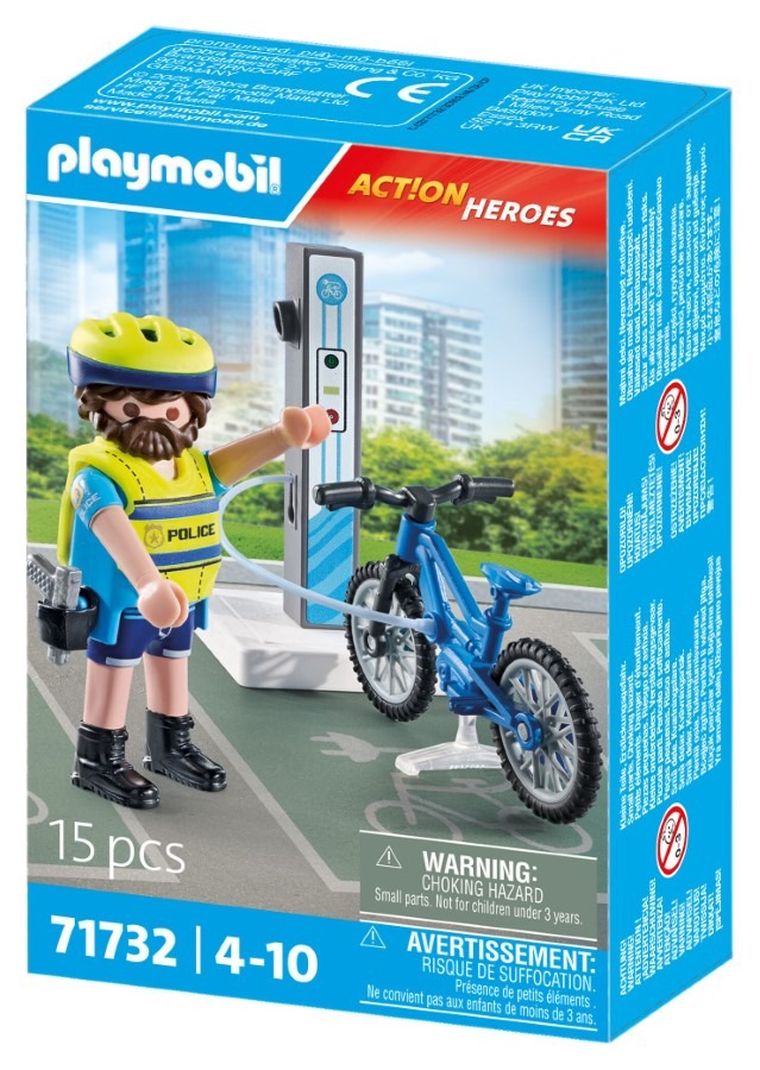 Playmobil, Action Heroes, Rowerowy patrol policji, 71732