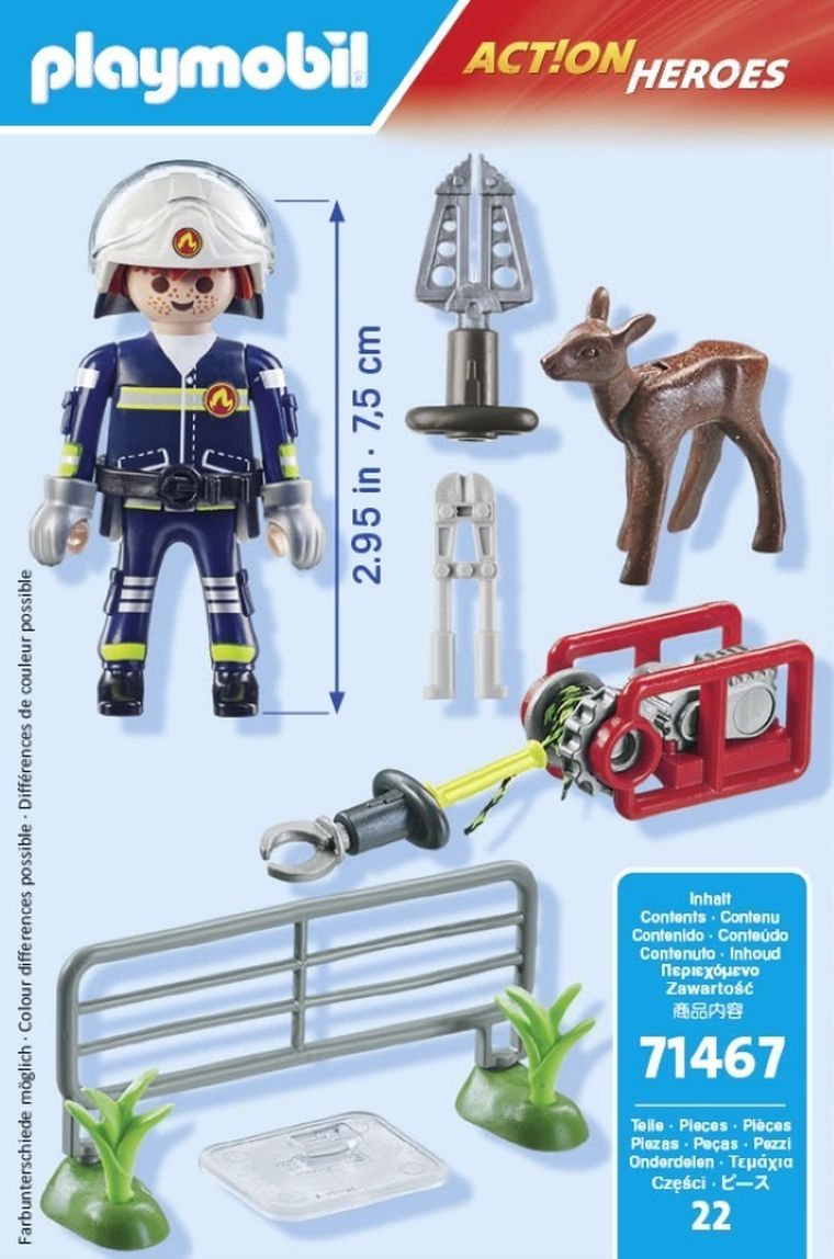 Playmobil, Action Heroes, Straż pożarna - Ratowanie zwierząt, 71467