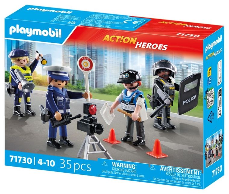 Playmobil, Action Heroes, Zestaw figurek policjantów, 71730