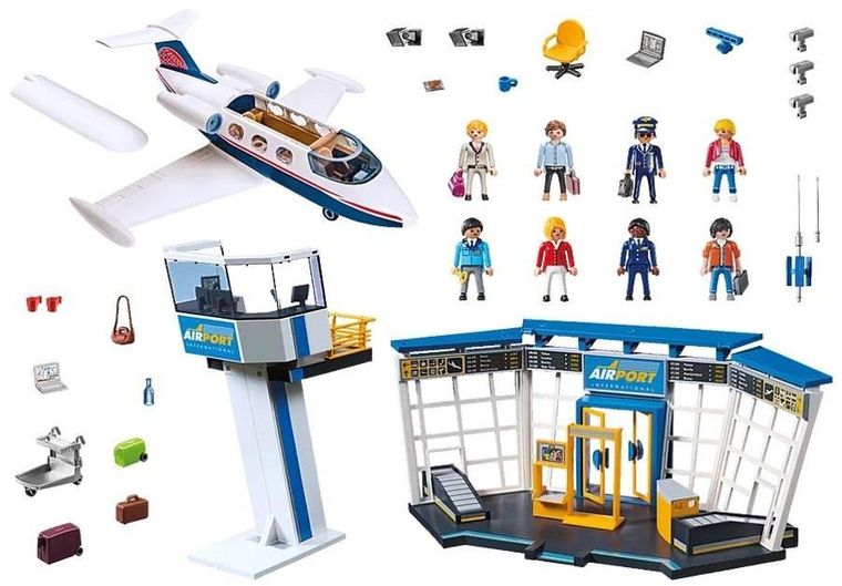 Playmobil, City Action, Lotnisko z samolotem, 71153