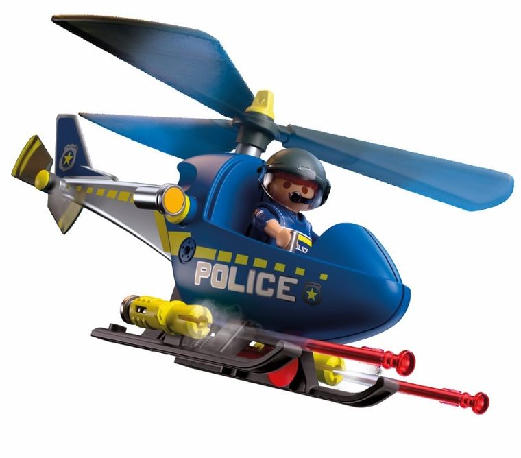 Playmobil, City Action, Policyjny helikopter z radarem, 72080