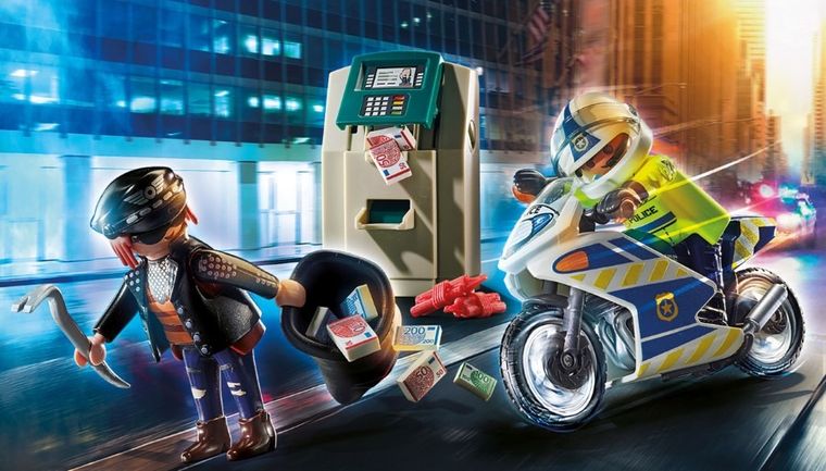 Playmobil, City Action, Policyjny motor: Pościg za przestępcą, 70572