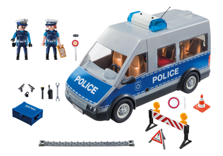 Playmobil, City Action, Samochód policyjny z blokadą drogową, 9236
