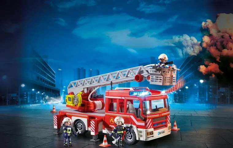 Playmobil, City Action, Samochód strażacki z drabiną, 9463