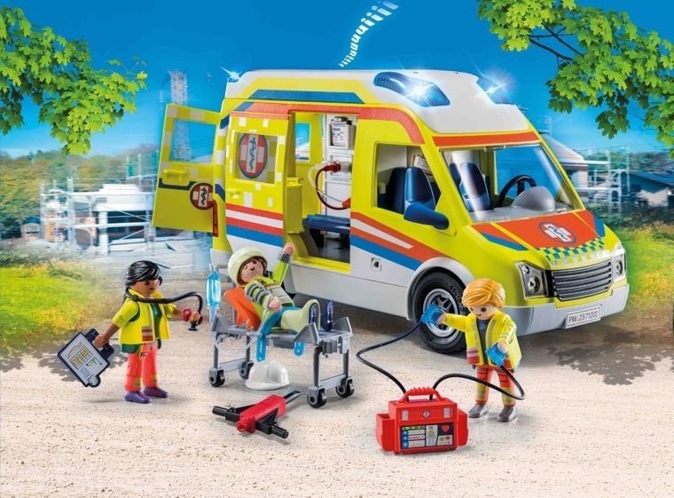 Playmobil, City Life, Karetka pogotowia ze światłem i dźwiękiem, 71202