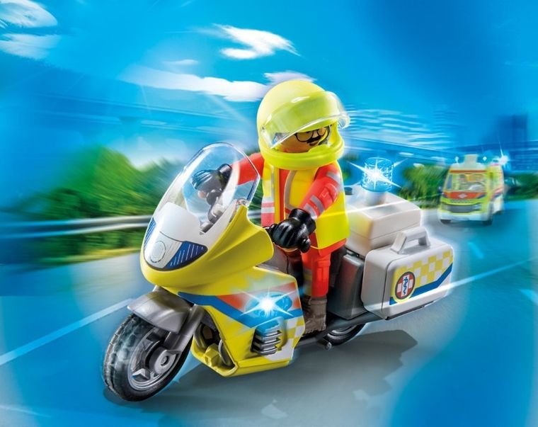 Playmobil, City Life, Motor ratunkowy ze światłem, 71205