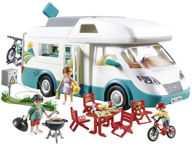 Playmobil, Family Fun, Rodzinne auto kempingowe, kamper, 70088