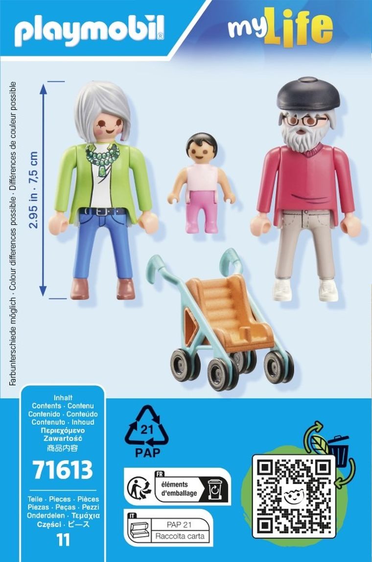 Playmobil, My Life, Dziadkowie z wnukiem, 71613