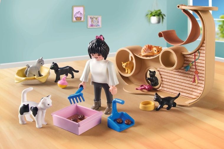 Playmobil, My Life, Kocia kawiarnia, 71744