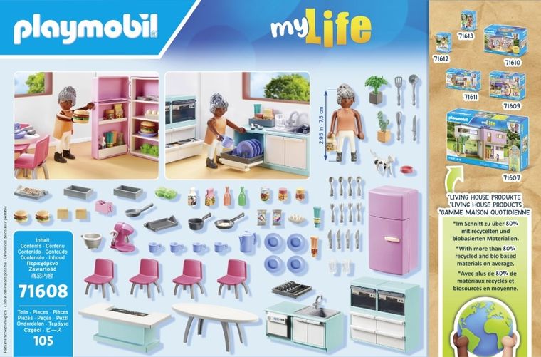 Playmobil, My Life, Kuchnia z jadalnią, 71608