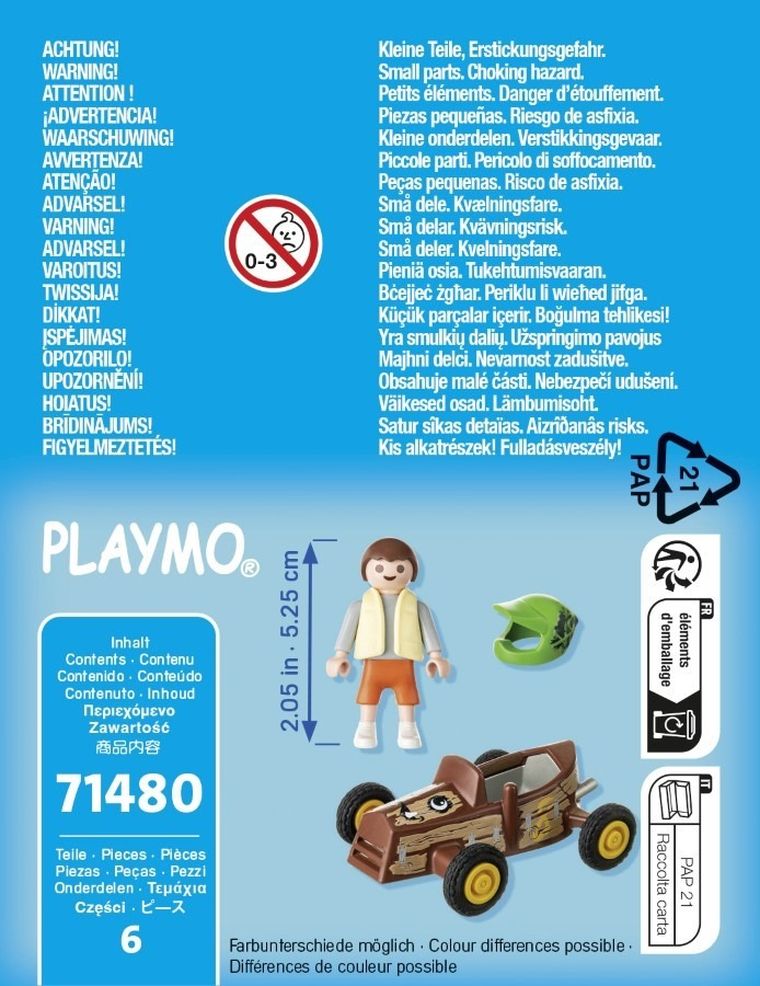 Playmobil, Special Plus, Dziecko z gokartem, 71480