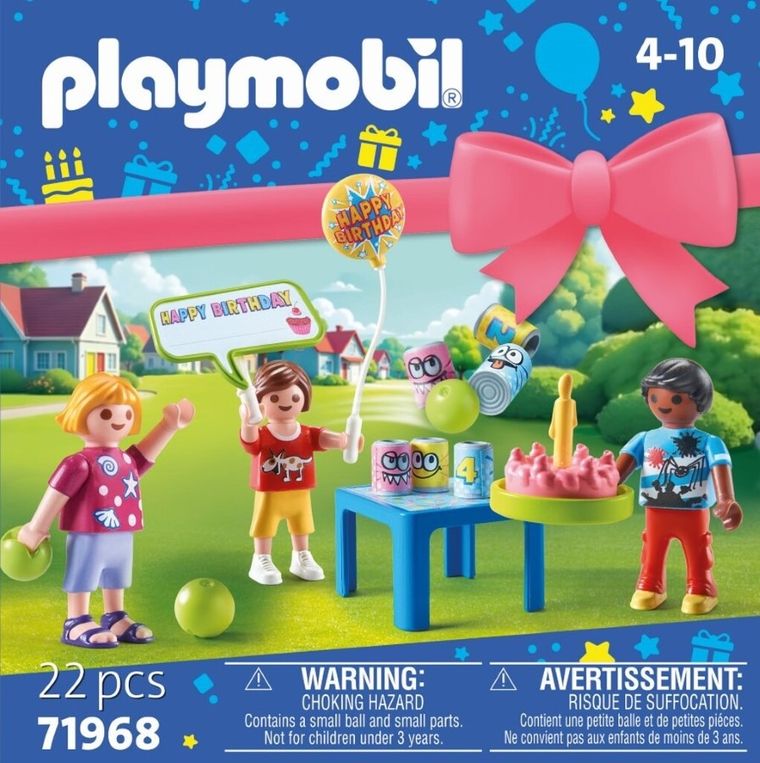 Playmobil, Zestaw upominkowy, Przyjęcie urodzinowe dla dzieci, 71968
