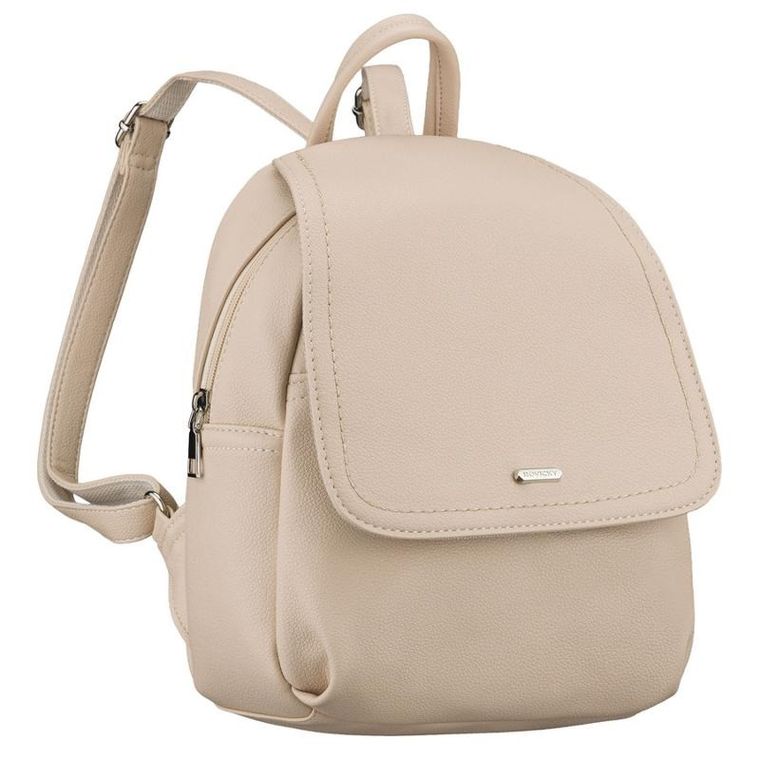 Plecak, beżowy, skóra ekologiczna, Rovicky