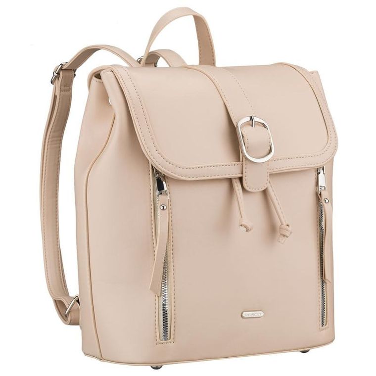 Plecak, beżowy, skóra ekologiczna, Rovicky