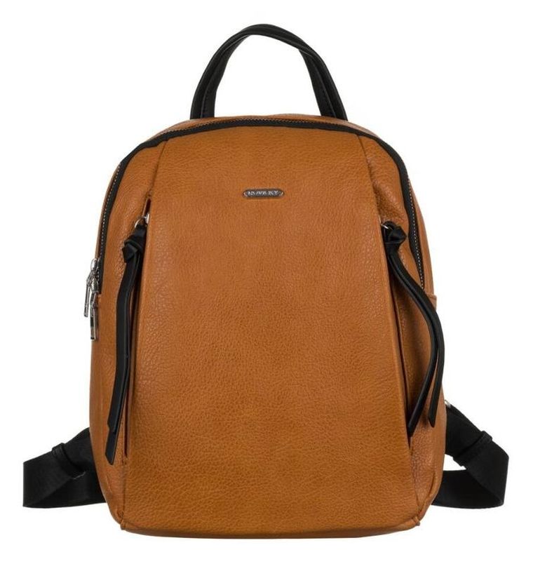 Plecak, brązowy, skóra ekologiczna, Rovicky