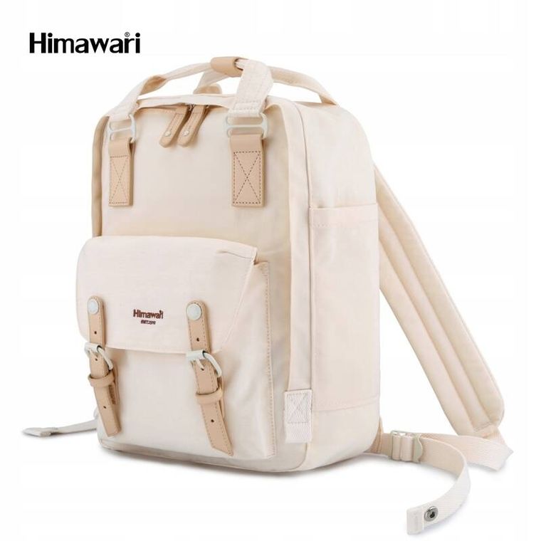 Plecak miejski na laptopa, beżowy, 14", Himawari