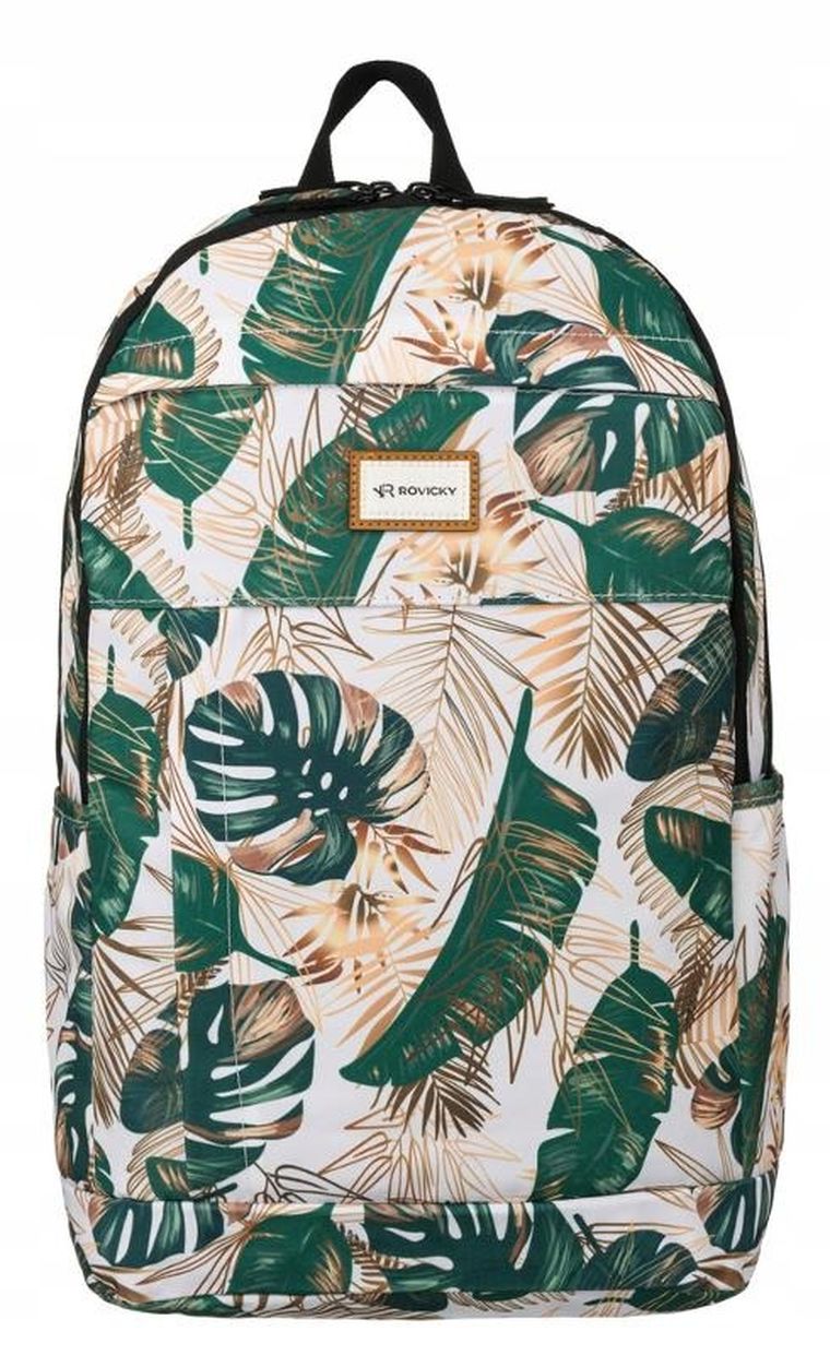 Plecak miejski, roślinny wzór, Rovicky