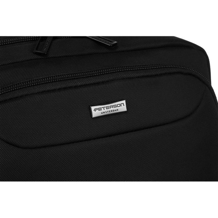 Plecak na laptopa, czarny, Peterson